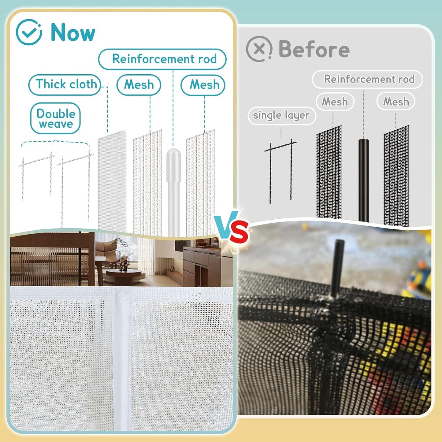 200'' Retractable Baby Gates Extra Wide,34" Tall Retractable Dog Gate for Doorways,Extra Long Retractable Baby Gate for Stairs,Kitchen,Indoor/Outdoor Retractable Gate with Fiberglass Reinforcement Rod