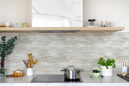 2026 New Upgrade Peel and Stick Backsplash Tile, Peel and Stick 11.34" X 11.57" Wall Tile for Kitchen, Bathroom, Fireplace, Laundry (Beige Ecru, 10 Packs)