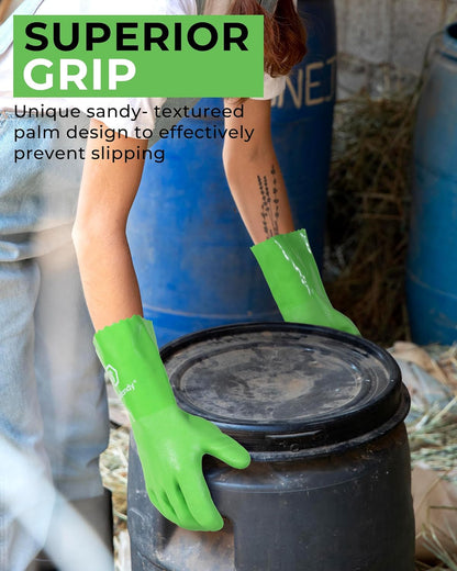 HANDLANDY Chemical Gloves, Heavy Duty Cleaning Gloves