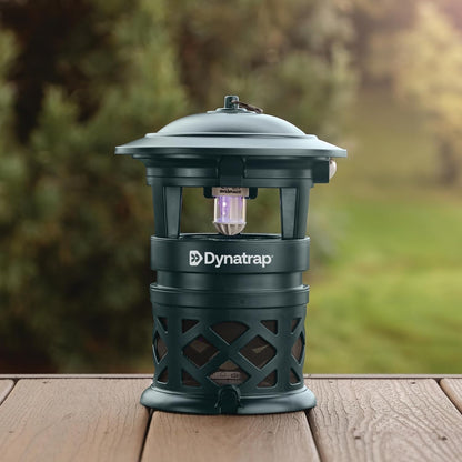 Dynatrap DT1130SR 1/2 Acre Mosquito & Flying Insect Outdoor Trap and Killer – Kills Mosquitoes, Flies, Wasps, Gnats, & Other Flying Insects - Bug Zapper Alternative – Black