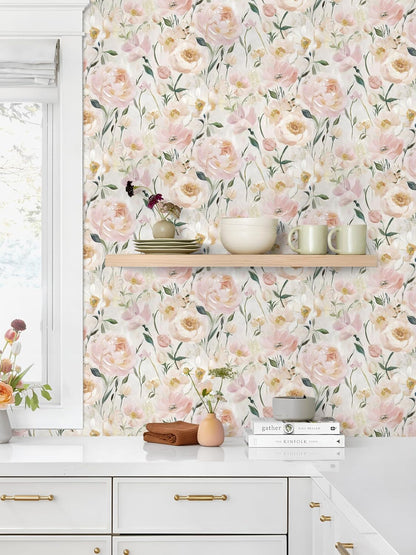 Heroad Boho Peel and Stick Wallpaper Beige Renter Friendly Wall Paper Peel and Stick Modern Contact Paper Neutral Geometric Wallpaper for Bedroom Bathroom Cabinets Decor Vinyl Waterproof 17.3"x78.7"