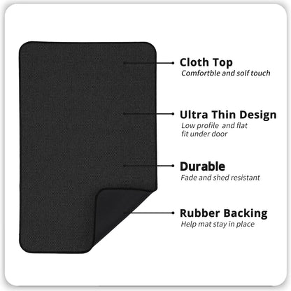 Bath Mat,Ultra Thin Bathroom Rugs,Rubber Bath Mats for Bathroom,No Slip Bath Rugs,Quick Dry,Machine Washable,Low Pile,Absorbent,Shower Outside,Sink,Home Decor Accessories.Grey,1'5"x2'3"(17x27Inch)