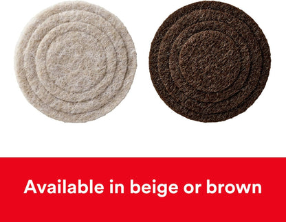 Scotch Custom Fit Felt Pads, Customize Pad Size from 0.75" to 1.5" in, 30 Round Pad Brown, Protection for Hardwood, Vinyl, and Laminate Flooring, Easy-to-apply, Self-Stick design (SP885-NA)