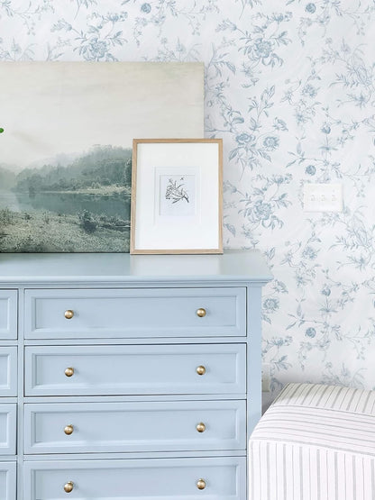 Ismoon Peel and Stick Wallpaper Floral Vintage Stick on Wall Paper Beige French Textured Contact Paper for Cabinet Removable Self Adhesive Wallpaper Vinyl Roll Shelf Deco, 17.3x78.7in