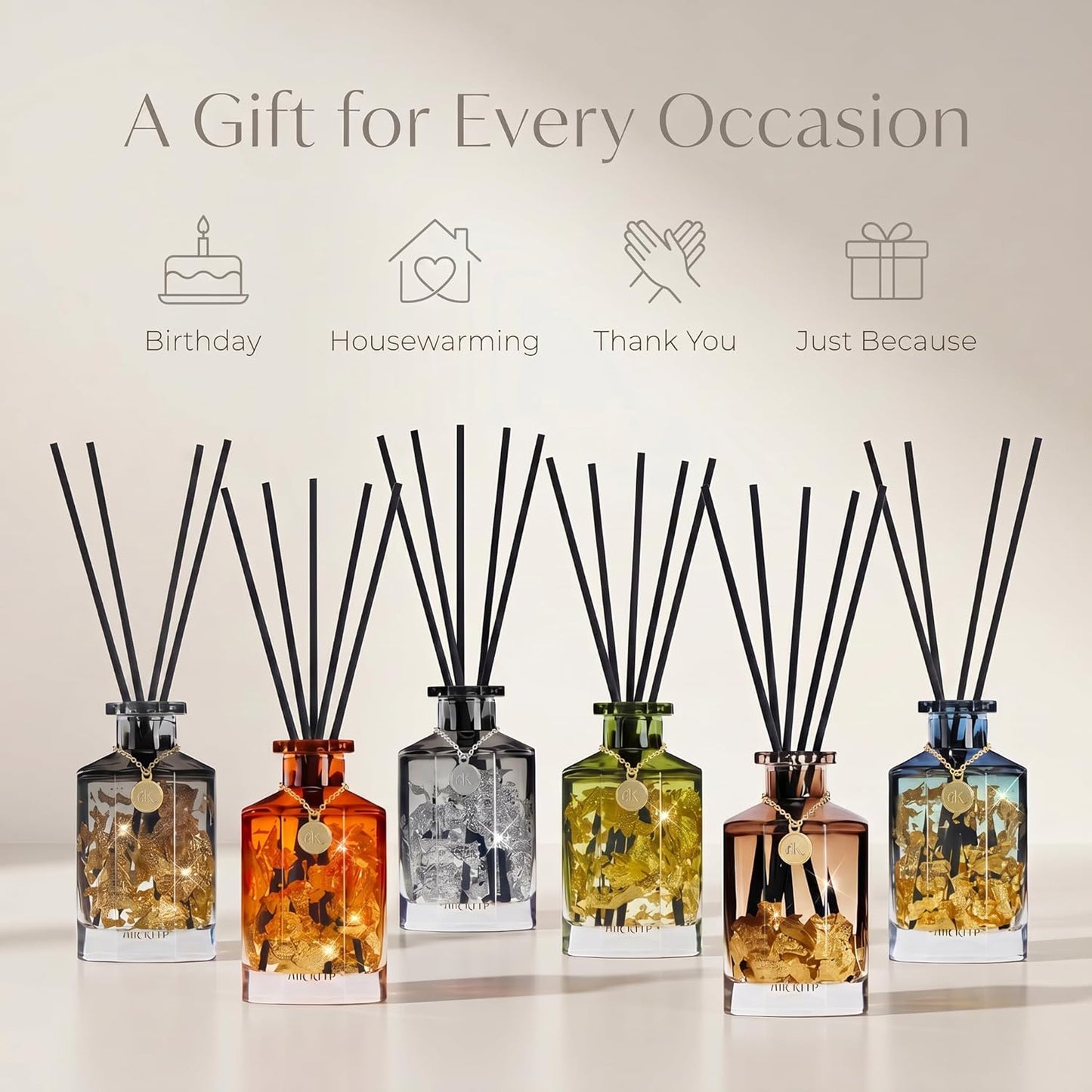 Airkeep Reed Diffuser Set,Black Forest Luxury Scented Diffuser with Sticks Long Lasting Home Fragrance for Bathroom Shelf Decor 6.09 fl oz (180ml)