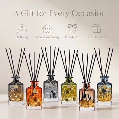 Airkeep Reed Diffuser Set,Black Forest Luxury Scented Diffuser with Sticks Long Lasting Home Fragrance for Bathroom Shelf Decor 6.09 fl oz (180ml)