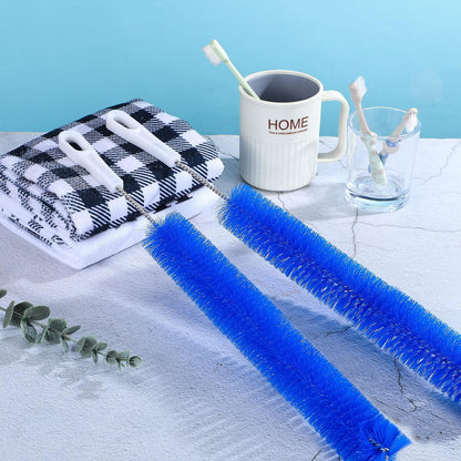 2 Pcs Drain Cleaner Brush 15 Inches Extra Long Handle Scrub Cleaner Bottle Brush for Cleaning Drain Brush Household Cleaning Brushes for Tube, Kitchen, Pipes, Dishwasher, Drains