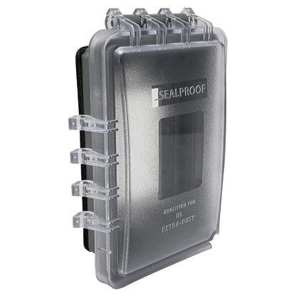 Sealproof Slim 1-Gang Weatherproof Shallow Outdoor Outlet Cover | Lockable, 18 Configurations, Low Profile, Plastic With Mounting hardware