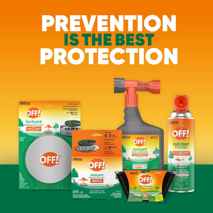 OFF! Outdoor Insect & Mosquito Repellent Fogger, Backyard Pretreat, Kills & Repels Insects in an up to 900 sq, ft, Area, 16 oz (Pack of 2)