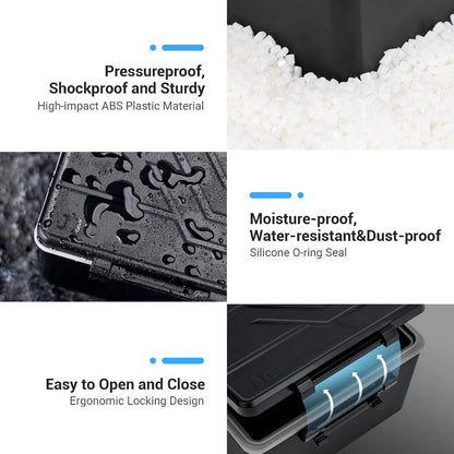 JJC 44 Slots AAA Triple A Battery Case Holder with Removable Battery Tester, Water-Resistant & Shockproof AAA Battery Storage Box Organizer