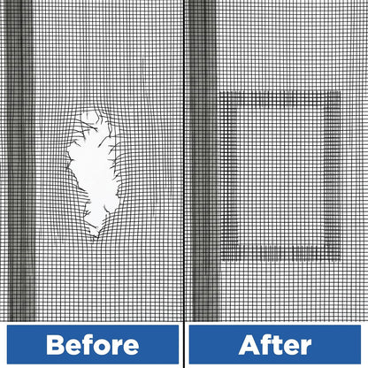 Window Screen Repair Tape 2 in x 16.4 FT- Strong Adhesive Screen Patches | for Covering Windows or Doors Pet Mesh Cage Tears Holes, Black