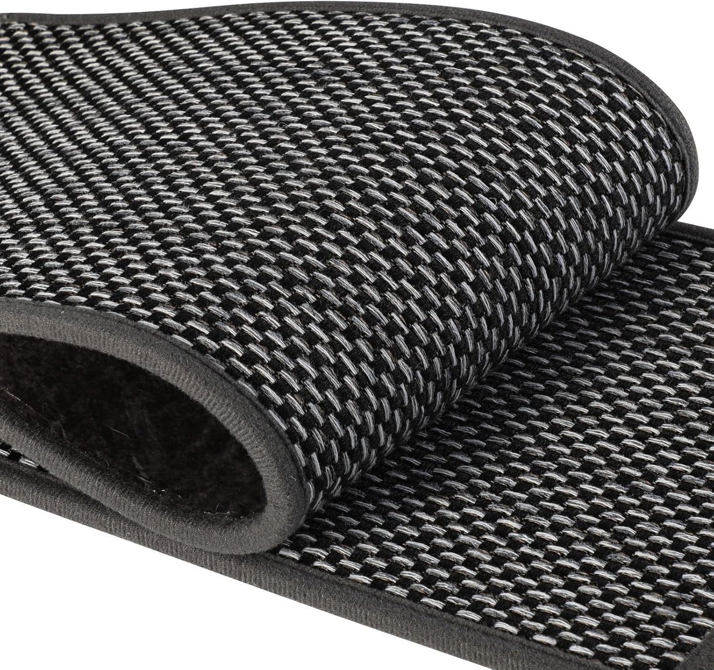 15Pcs Stair Treads for Wooden Steps With Self Adhesive, 8"x30" Non Slip Stair Runners-Peel & Stick Indoor Stair Carpet Runner, Resistant Runner for Kids, Elders and Pets, Black