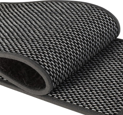 15Pcs Stair Treads for Wooden Steps With Self Adhesive, 8"x30" Non Slip Stair Runners-Peel & Stick Indoor Stair Carpet Runner, Resistant Runner for Kids, Elders and Pets, Black