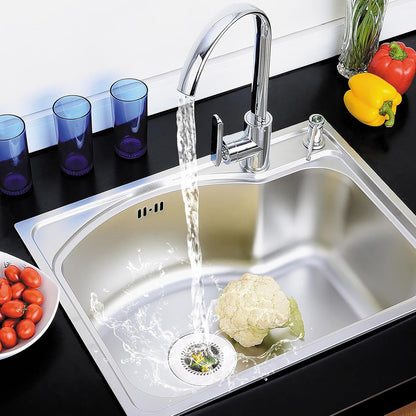 2 Pack 4.5 Inch Stainless Steel Sink Strainer Basket - 304 Stainless Steel Kitchen Sink Drain Filter, Universal Sink Mesh Basket, Hair Catcher, Food Waste Strainer, for Most Sinks