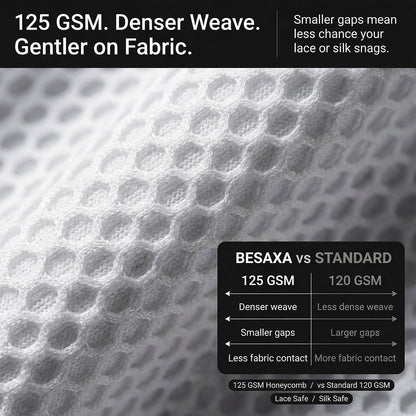 Mesh Laundry Bags for Delicates, 3 Pack, 12 x 16 Inches | Honeycomb mesh protects bras, lingerie, and underwear from snags — zippered closure stays secure throughout the wash cycle