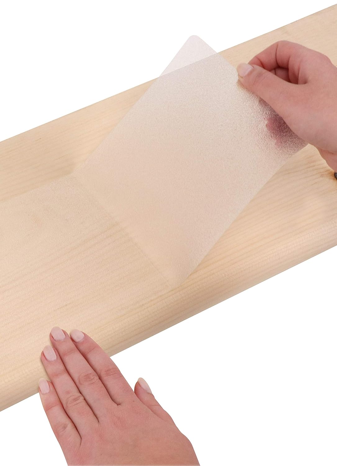 FINEHOUS 32"x4" Non-Slip Stair Treads Tape (15-Pack) - Clear Anti-Slip Indoor Strips