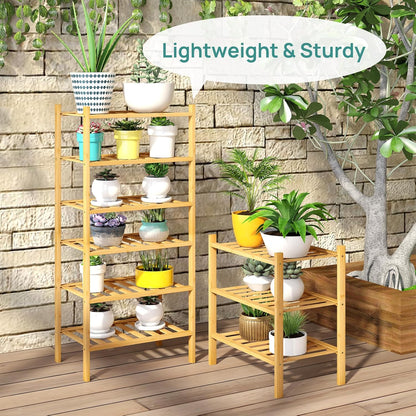 viewcare 3-Tier Black Bamboo Shoe Rack for Entryway, Stackable | Foldable | Natural, Shoe Shelf Storage Organizer for Hallway Closet, Free Standing Shoe Racks for Indoor Outdoor