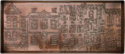 HF by LT Birch Forest Pattern Metal Boot Storage Tray, 30 x 13 inches, Antique Copper Finish