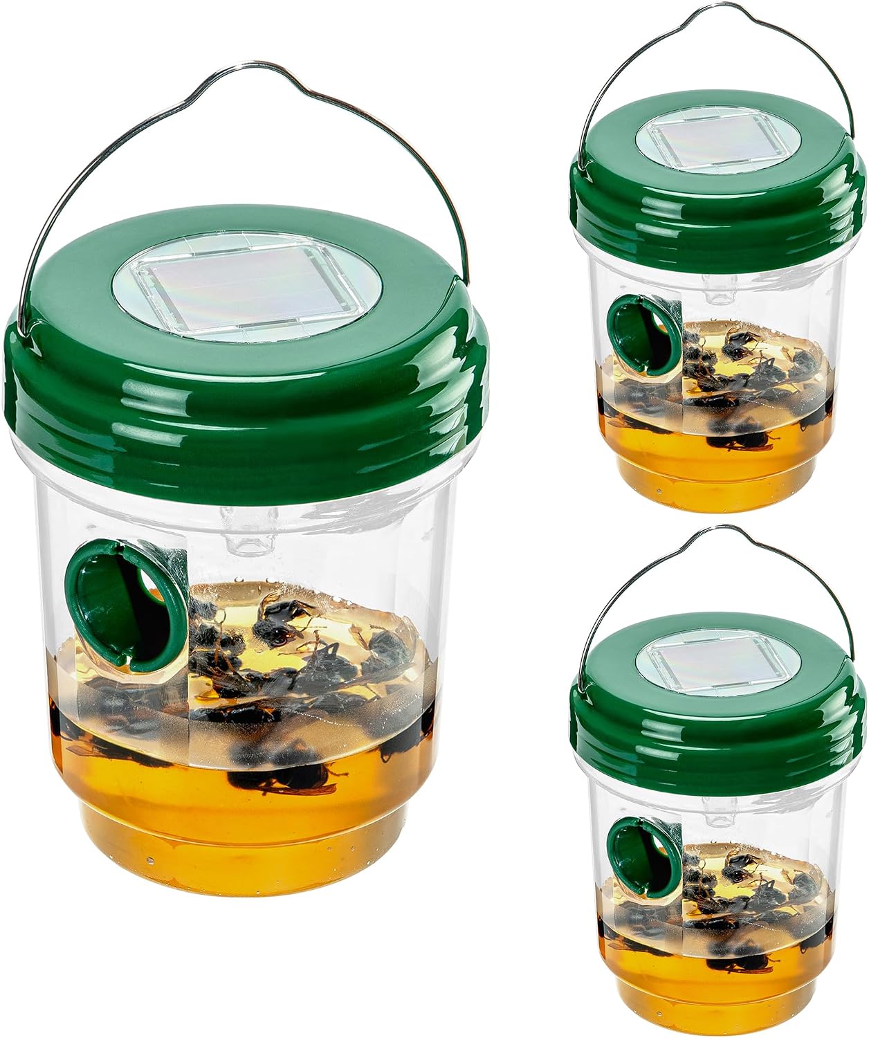Wasp Traps Outdoor Hanging, Carpenter Bees, Yellow