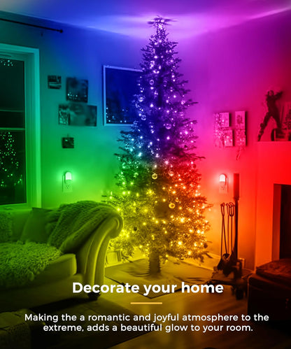 L LOHAS LED Night Lights Plug into Wall, [2 Pack] LED Dimmable Night Light with Light Sensors, 30/60LM Adjustable Brightness Nightlights, Soft White 3000K Automatic Night Light for Kid, Hallway