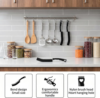 4 Pack Hard Bristle Crevice Cleaning Brushes Set Multipurpose Gap Grout Scrubber Small Scrub Brush Cleaning Tools for Shower Window Tracks Sliding Door Bathroom Sink Detailing Narrow Space Wash Toilet