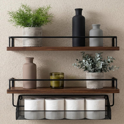 Ceramic Vase Set of 3, Modern Minimalist Neutral Home Decor, Boho Rustic Farmhouse Decorative Vases for Pampas Grass Dried Flowers | Table Centerpiece Entryway Mantel Bookshelf(Black Mix Set - Gray#1)