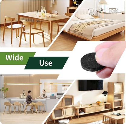 Felt Furniture Pads for Hardwood Floors 48 PCS, Furniture Pads, Floor Protectors for Hardwood Floors, Felt Pads for Furniture, Round, Dark Brown