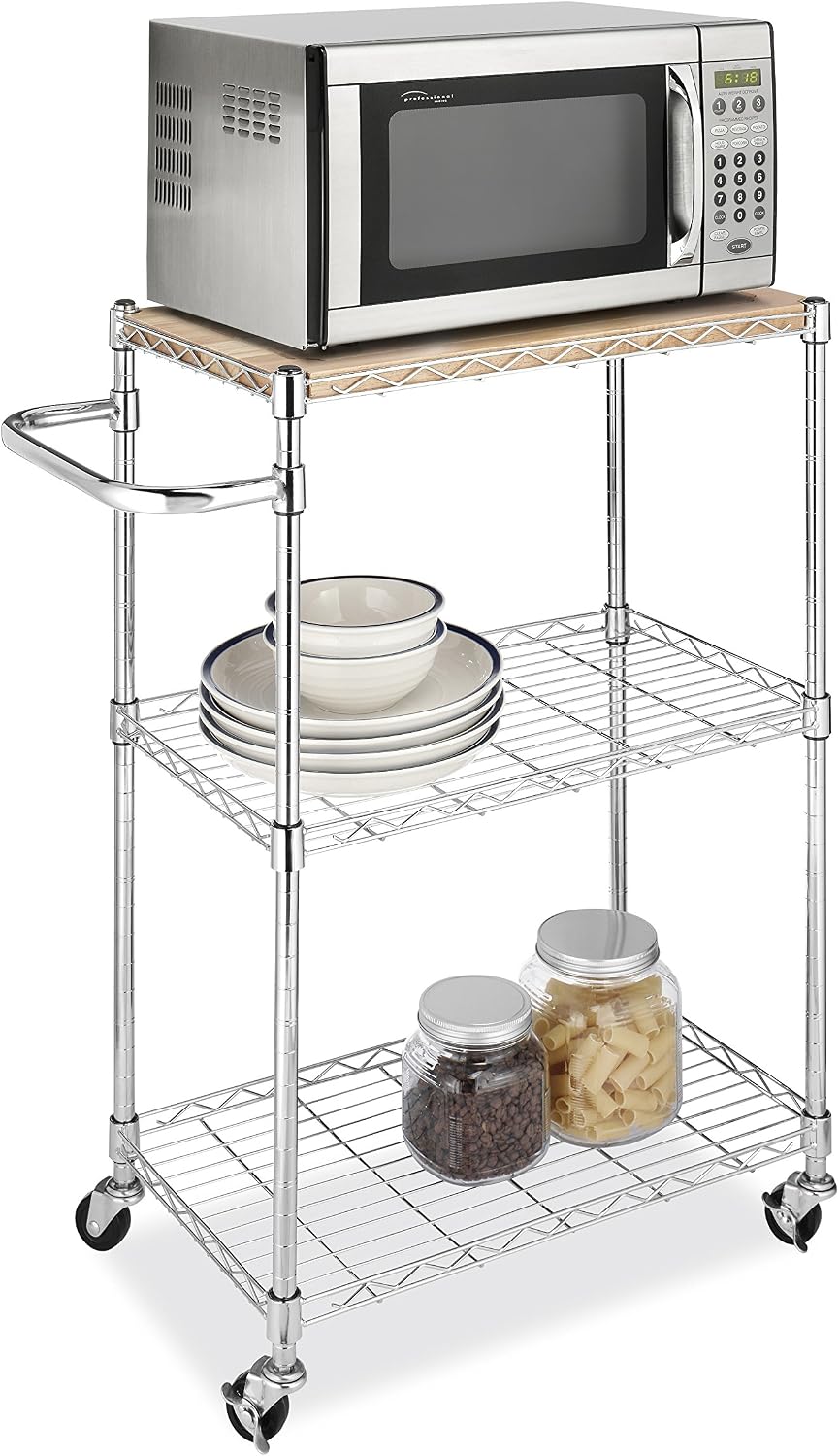 Whitmor 3 Tier Rolling Laundry Cart 8.50x26.0x31.0