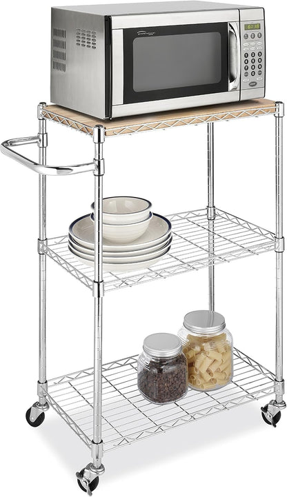 Whitmor 3 Tier Rolling Laundry Cart 8.50x26.0x31.0