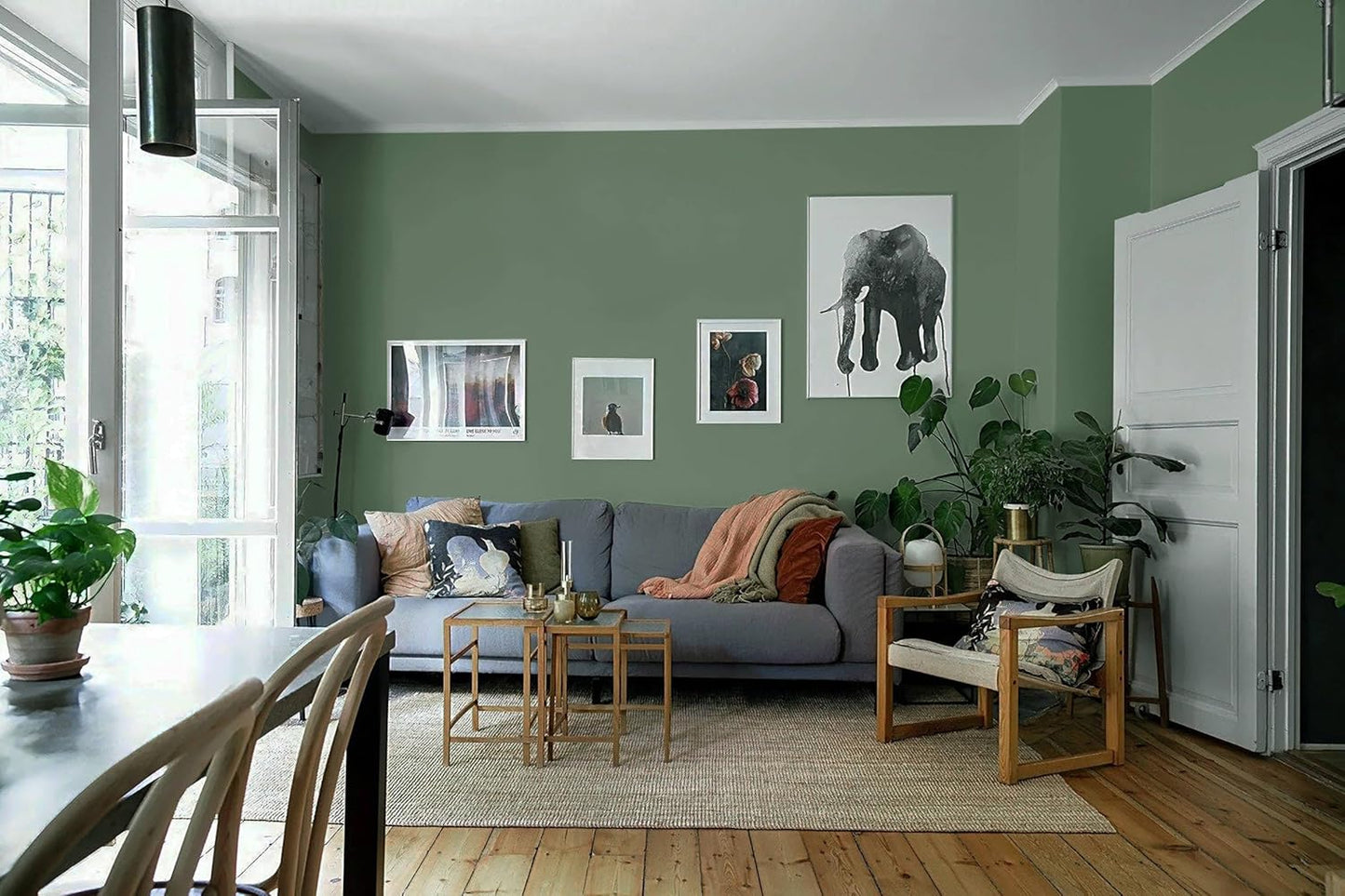 Dimoon 118''x17.7'' Green Peel and Stick Wallpaper Contact Paper Modern Self Adhesive Wall Paper Removable Renter Friendly Textured Solid Color Shelf Cabinet Vinyl Roll (118''x17.7'',Dark Green) - Colors A