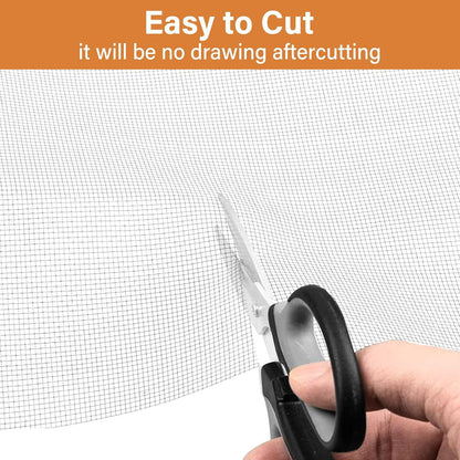 Window Screen Replacement Kit Width:48in Length:158 Fiberglass|Includes Full Set of Tools | Suitable for Windows, Screen Doors, and Courtyards | UV Resistant and Durable | Easy to Install