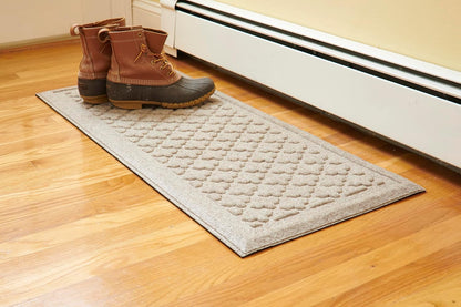 Artisan Entry Indoor Mats for Entryway, Durable & Easy to Clean Tray for Boots, Anti-Slip & Water-Resistant for Front Room, Made in The USA, 15" x 36", Blue, by Mats Inc.