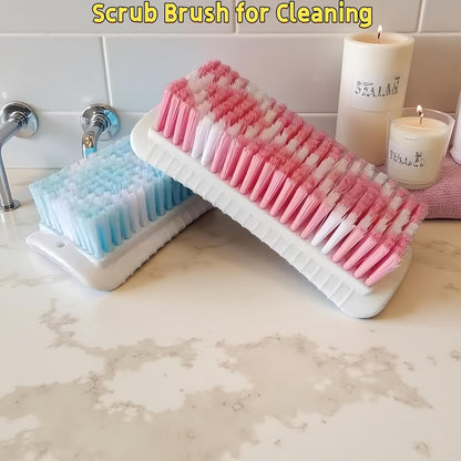 Outdoor Scrub Brush Heavy Duty Scrub Brushes Scrubbing Cleaning Brush Set | 4 Pack Scrub Brush for Cleaning with Stiff Bristle Deep Cleaning Brushes for Bathroom, Floor, Shower, Carpet, Bathtub