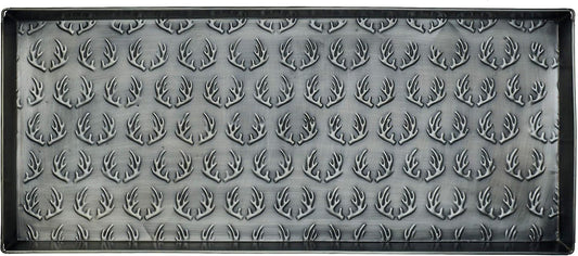 HF by LT Birch Forest Pattern Metal Boot Storage Tray, 30 x 13 inches, Antique Copper Finish