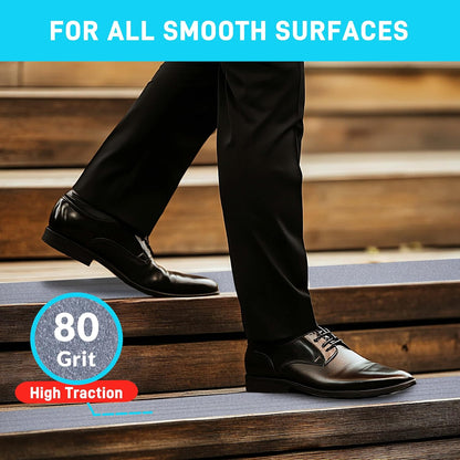 Lifegrip Anti Slip Tape, 4 Inch x 15 Foot Non-Slip Traction Grip Tape for Stairs, Waterproof Stair Treads Grip Non Slip, Non Skid Tape for Steps, Outdoor Black Grip Tape (4" X 15')