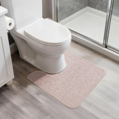 Bath Mat,Ultra Thin Bathroom Rugs,Rubber Bath Mats for Bathroom,No Slip Bath Rugs,Quick Dry,Machine Washable,Low Pile,Absorbent,Shower Outside,Sink,Home Decor Accessories.Grey,1'5"x2'3"(17x27Inch)