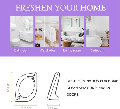 Air Freshener for Home, 4 Pack, Eucalyptus & Mint, Odor Eliminator for Small Area Closets Bathroom Pets Strong Odor, Up to 120 Days