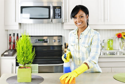 Soft Scrub Yellow Reusable Latex Household Glove