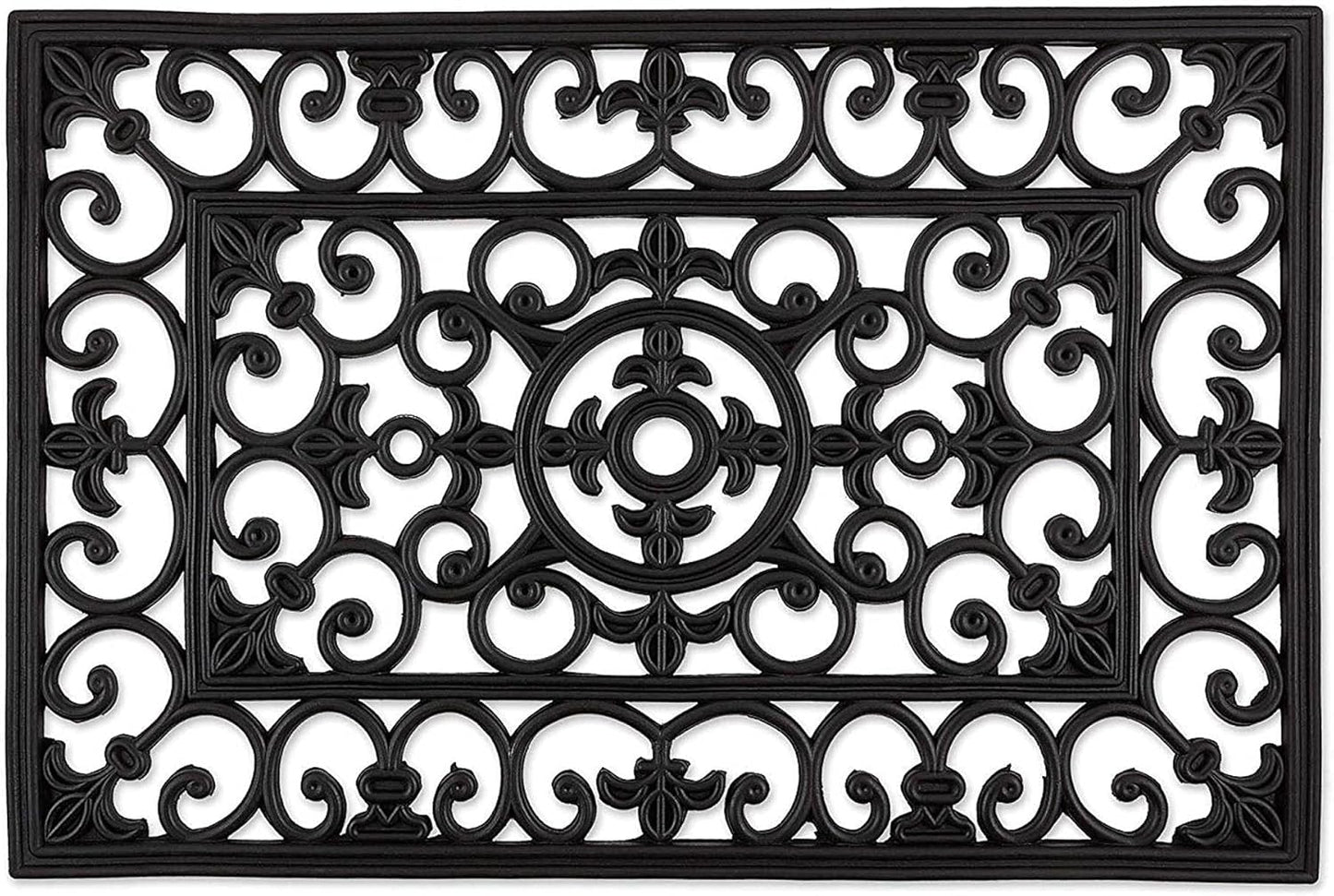 DII Rubber Doormats Collection All Weather, 18x30, Lattice