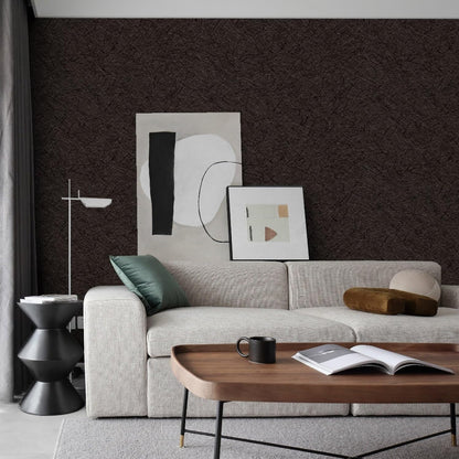 15.7" X 118" Black Silk Wallpaper Embossed Self Adhesive Peel and Stick Wallpaper Contact Paper Removable Waterproof Kitchen Vinyl Wrap Cabinet Furniture Textured Renter Friendly Wall Gift Paper