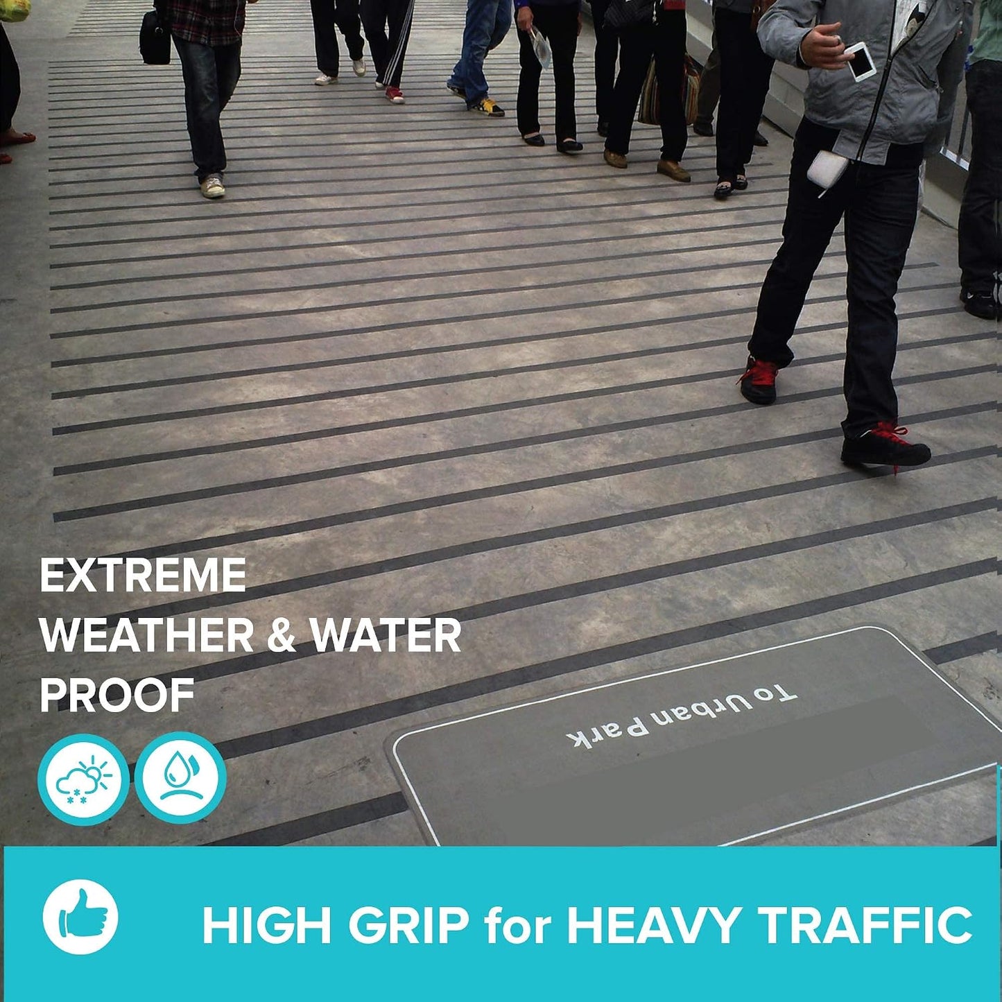 Lifegrip Anti Slip Tape, 4 Inch x 15 Foot Non-Slip Traction Grip Tape for Stairs, Waterproof Stair Treads Grip Non Slip, Non Skid Tape for Steps, Outdoor Black Grip Tape (4" X 15')