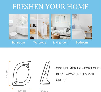 Air Freshener for Home, 4 Pack, Eucalyptus & Mint, Odor Eliminator for Small Area Closets Bathroom Pets Strong Odor, Up to 120 Days