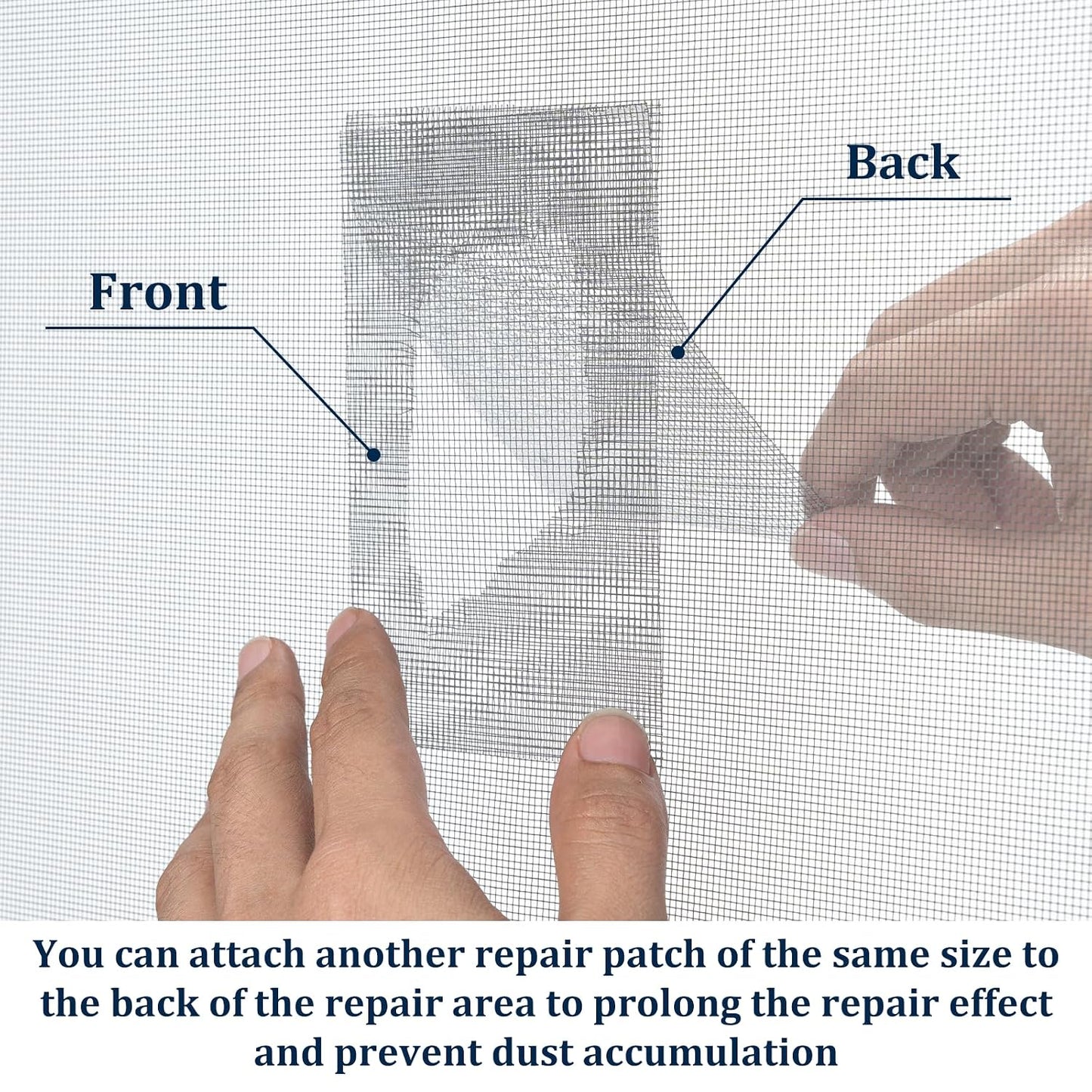 2″ X 30 FT Black Window Screen Repair Tape, Strong Adhesive Fiberglass Mesh Patch for Window & Door Screen Tears