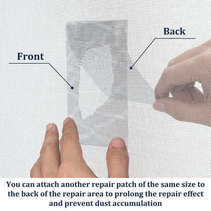 2″ X 30 FT Black Window Screen Repair Tape, Strong Adhesive Fiberglass Mesh Patch for Window & Door Screen Tears