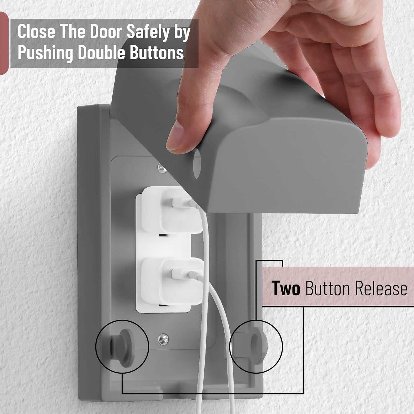 Bates Baby Safety Outlet Cover Box - Plug Covers for Electrical Outlets, Child Proof Outlet Cover, Socket Covers for Outlets