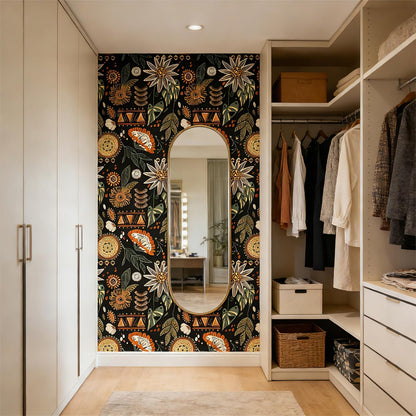 Peel and Stick Wallpaper Removable Self-Adhesive, Renter Friendly Waterproof Vinyl Contact Paper, Boho Self Stick Wall Paper for Bedroom Bathroom Cabinet Furniture Makeover, 17.5" x 118"