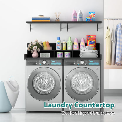 Washer Dryer Countertop, Laundry Countertop Over Washer And Dryer, Washer And Dryer Covers For The Top For Laundry Room Organization, Washer And Dryer Countertop Shelves (Oka Brown, 53.9*27.5*12)