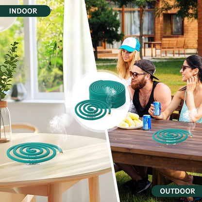 30Pack Mosquito Repellent Coils - Mosquito Repellent Outdoor Patio with 5-7 Hour Protection Covers 12ft, Mosquito Bits Safe & Effective for Yard, Patio, Camping, Garden, Deck & BBQ Areas