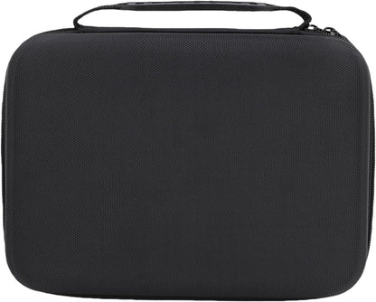LICAEVEY Hard EVA Battery Organizer Storage Box Case with Tester Holder for AA AAA C D 3V 9V Batteries - Black Protective Container