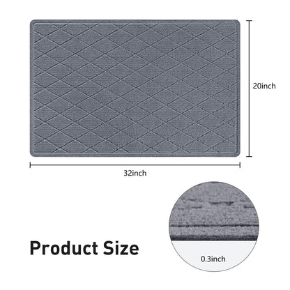 KOOTETA Stair Treads for Wooden Steps Indoor, 15 Pack 8" X 30" Non Slip Carpet Stair Treads with Reusable Adhesive for Kids Elders and Dogs, Surface Polyester TPR Backing Stair Runner Rugs, Dark Grey